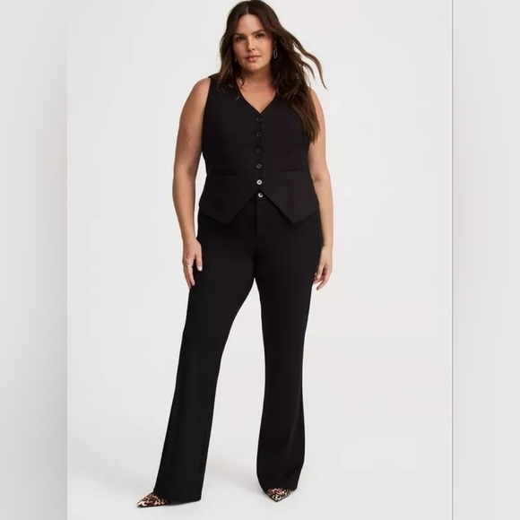 Torrid Black Signature Ponte Stretch Trouser Pants Nwt New 22R - Picture 2 of 16